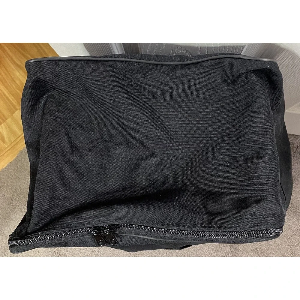 Harley‎ Davidson Large Embossed Black Nylon Travel Bag Motorcycle 12x22x9